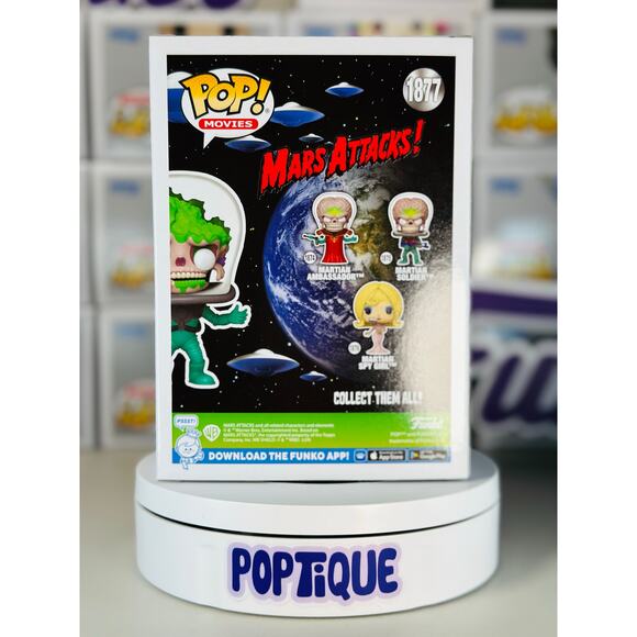 Mars Attacks Martian Soldier Funko Pop! #1877 - Specialty Series - CHASE - Picture 4 of 6